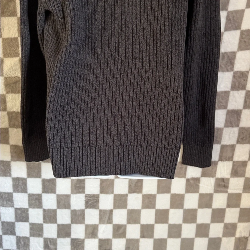 Calvin Klein Jeans Men's Black Half-Zip Ribbed Sweater size Extra Large / XL